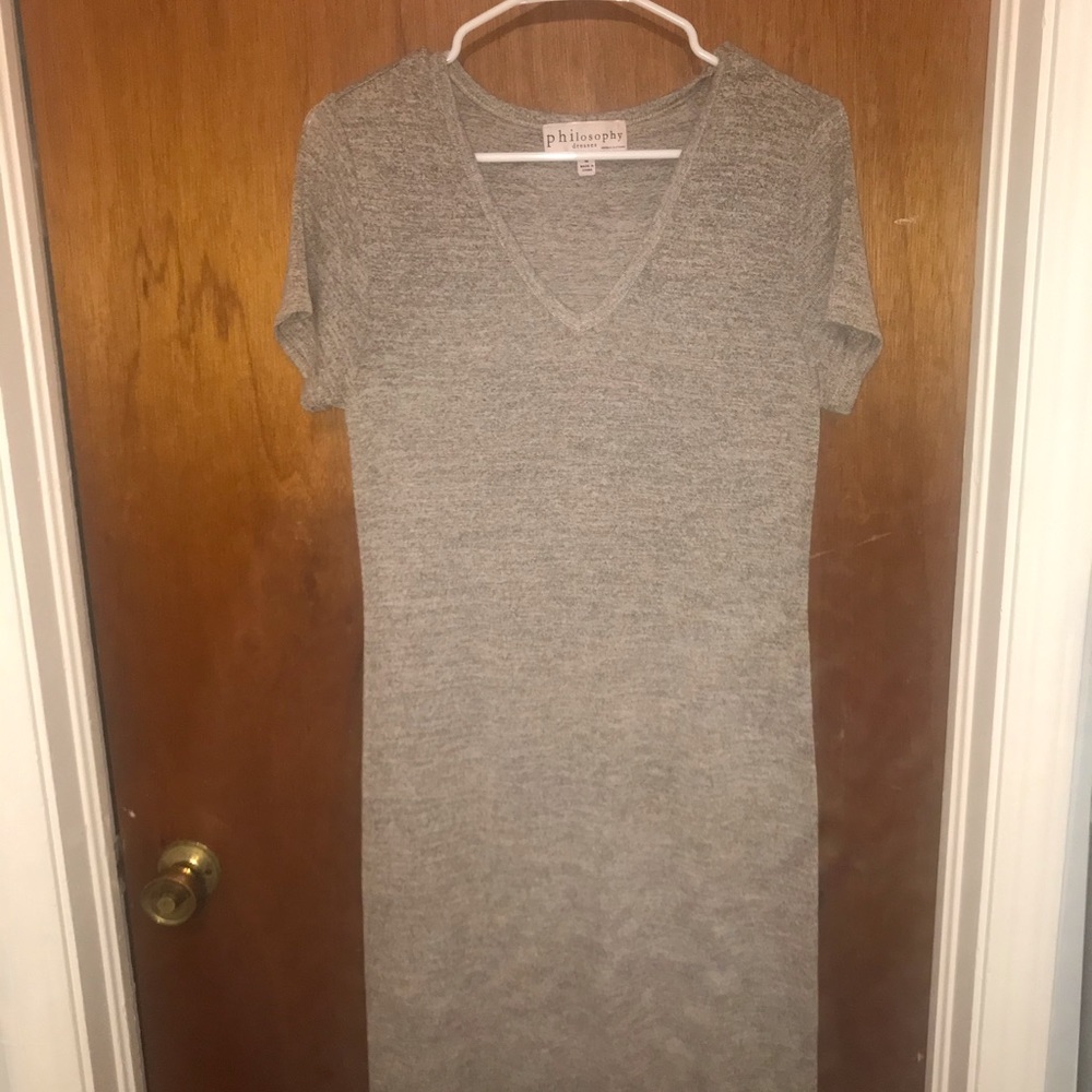 Philosophy heathered midi dress